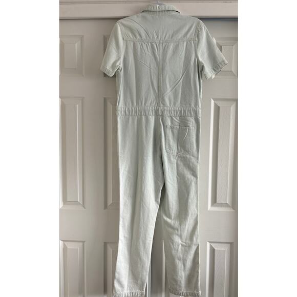 Hunter Brown coverall jumpsuit womens Small boilersuit light wash denim New NWT - Picture 6 of 6